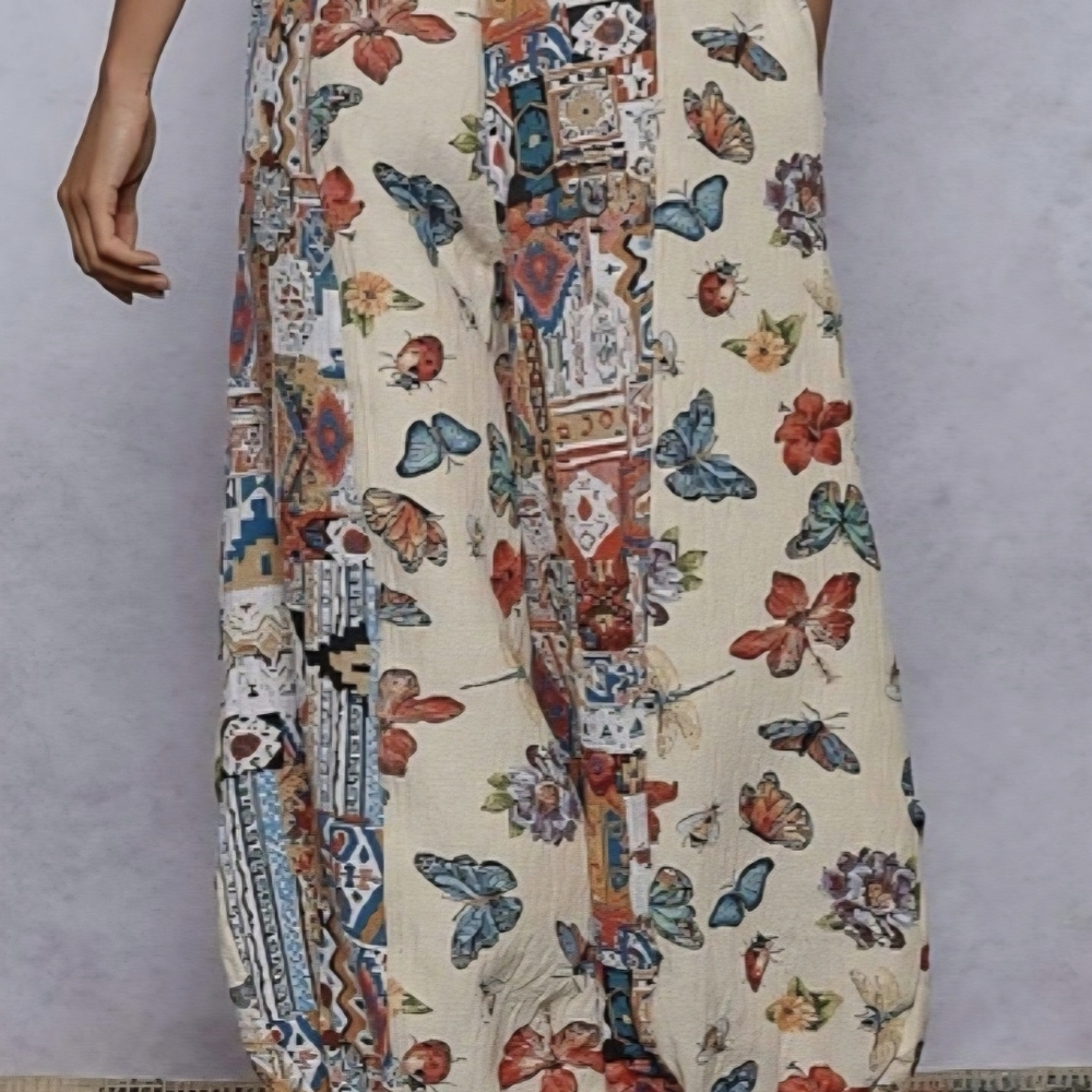 Floral Patchwork Harem Pants - image 5